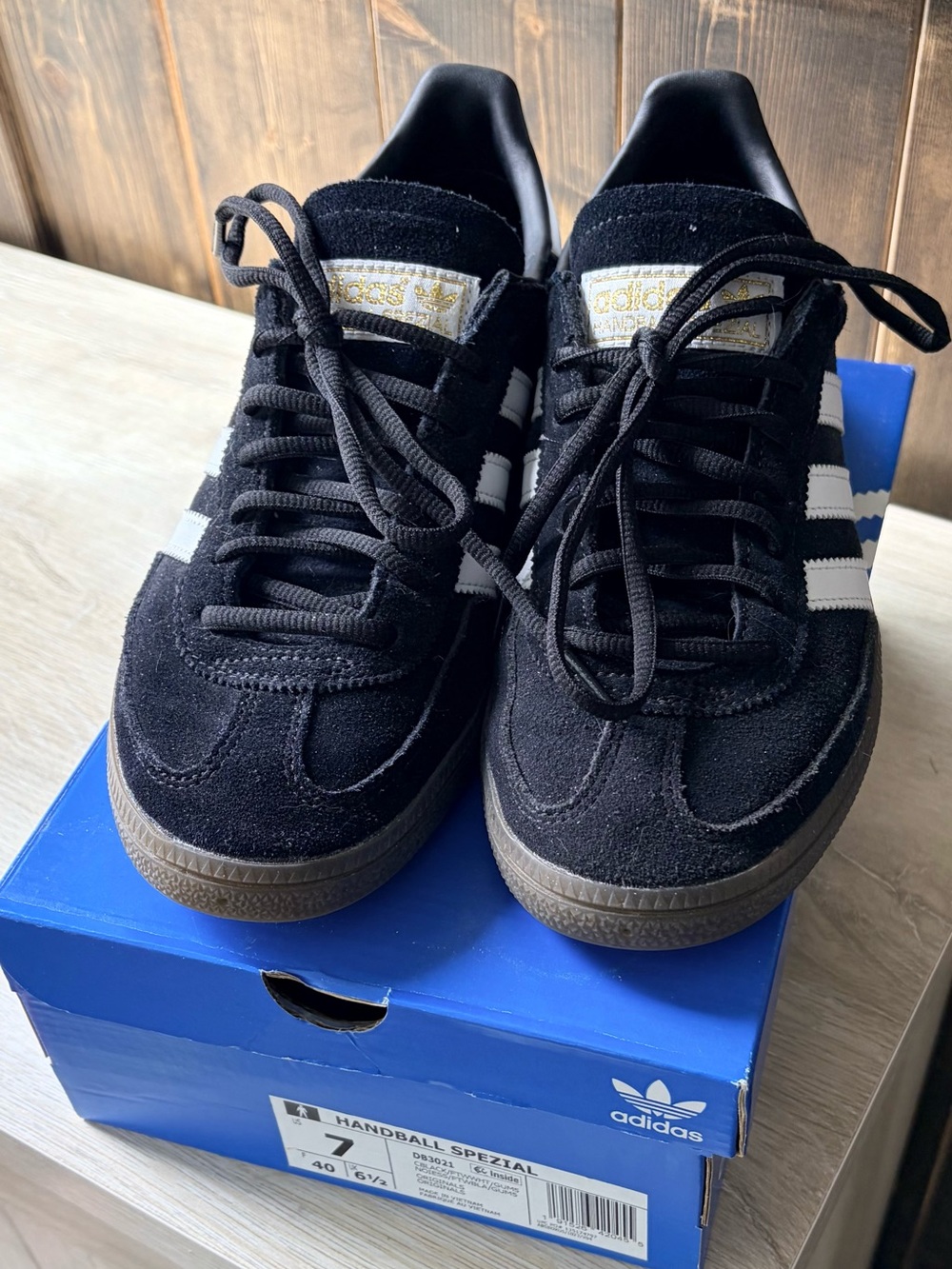 adidas Men’s Black Suede Handball Spezial - worn once!